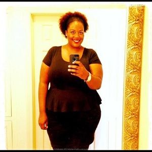 Black Peplum Dress (Final Markdown)